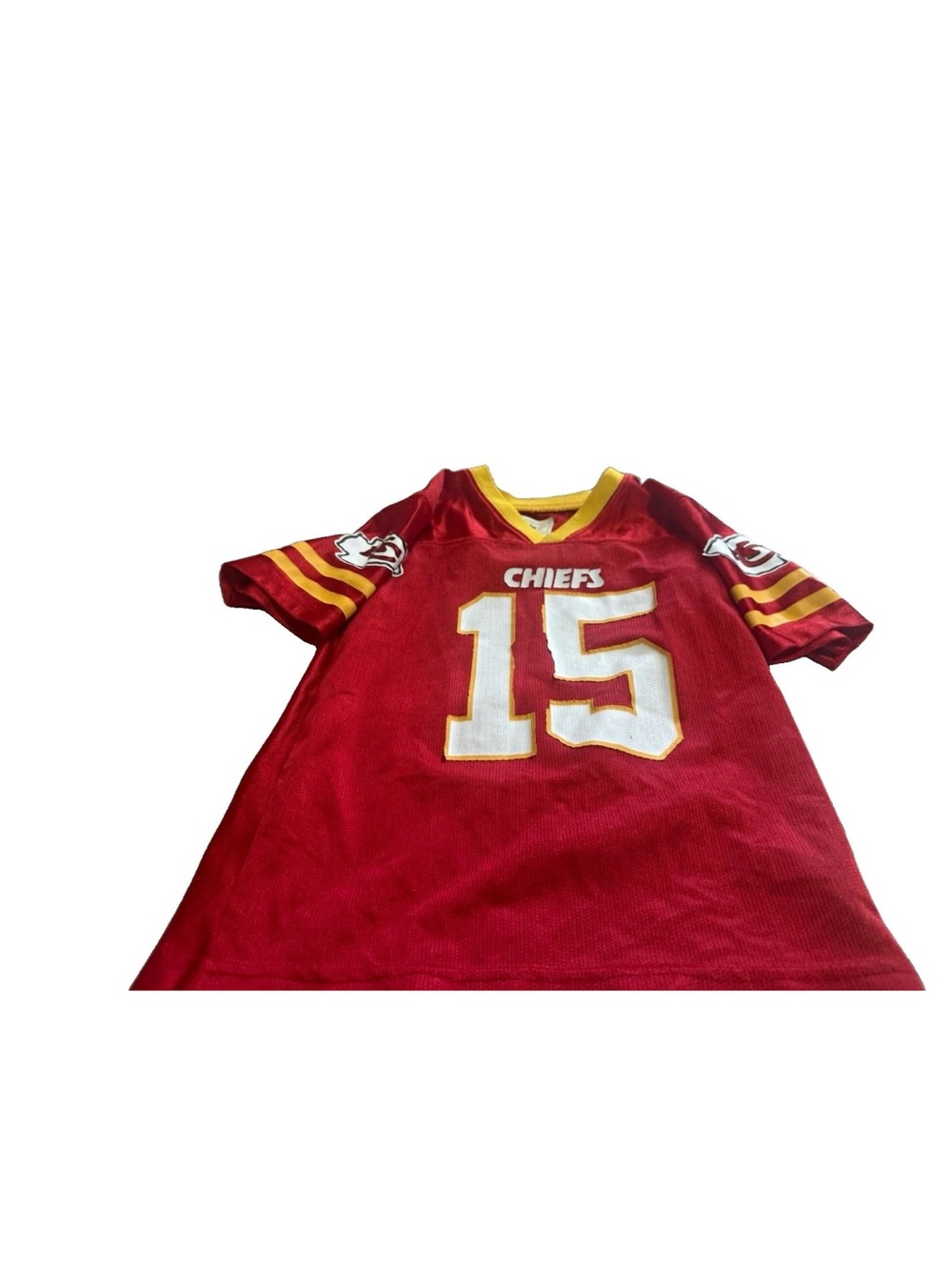 NFL Team Apparel Kansas City Chiefs Patrick Mahomes #15 Youth XS 4/5 Red Jersey